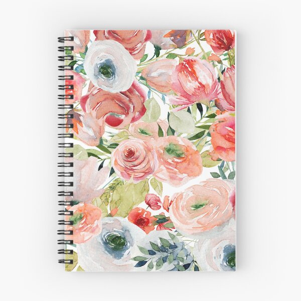 Item preview, Peach, Pink, and White Rose Floral Pattern designed and sold by MugsAndDuds.