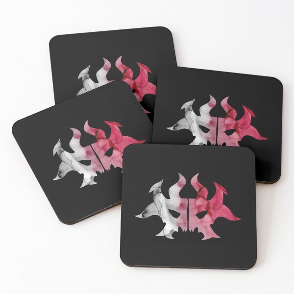 Item preview, MTG Cult of Rakdos Ravnica Guild Insignia Logo Black Background designed and sold by GingerCatGifts.