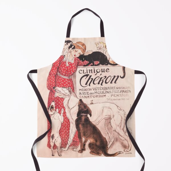 Item preview, Clinique Cheron Vintage Dog and Cat Steinlen Poster designed and sold by VintageArchive.