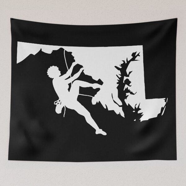 Item preview, Rock Climber Woman Afro Hair Maryland State designed and sold by VickyGood.