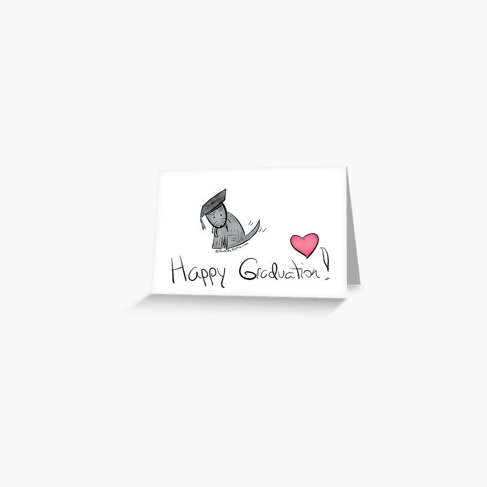 Jack the Scottie Graduation Card Greeting Card