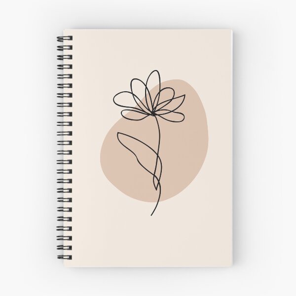 Item preview, Minimalist Abstract  Flower Leaves Simple Warm Colours Pink  design  designed and sold by zedonee.