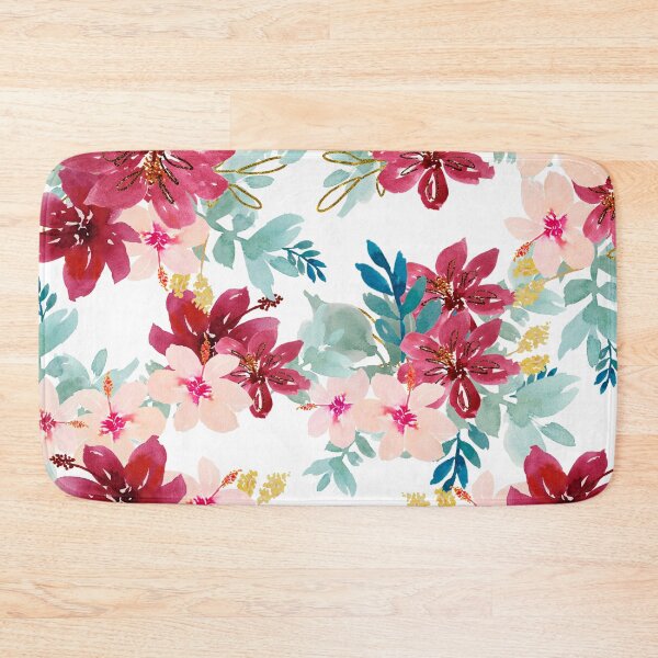 Item preview, Peach, Pink, and White Rose Floral Pattern designed and sold by MugsAndDuds.