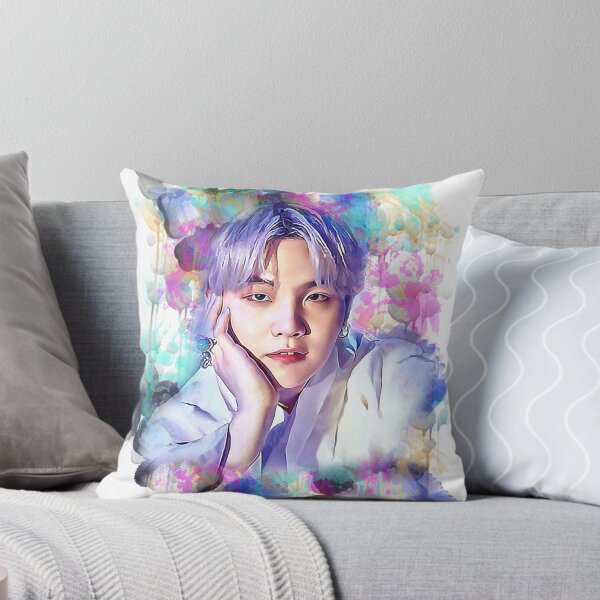 Item preview, BTS Suga Min Yoongi colorful art designed and sold by Lajibolalaa.