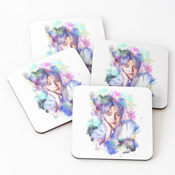 Item preview, BTS Suga Min Yoongi colorful art designed and sold by Lajibolalaa.