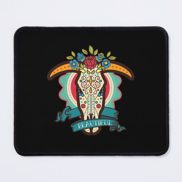 Item preview, Beautiful Cow Skull Flowers designed and sold by 8-COUNT Co. Clothing.