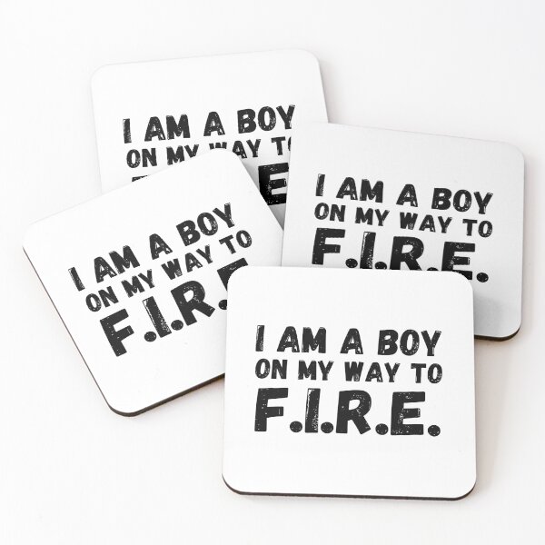 Item preview, I am a boy on my way to F.I.R.E - Financial Independence Retire Early designed and sold by Rat to Lion.