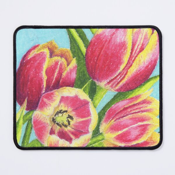 Item preview, Tulipanes rosados y amarillos designed and sold by Jennifer Aprill.