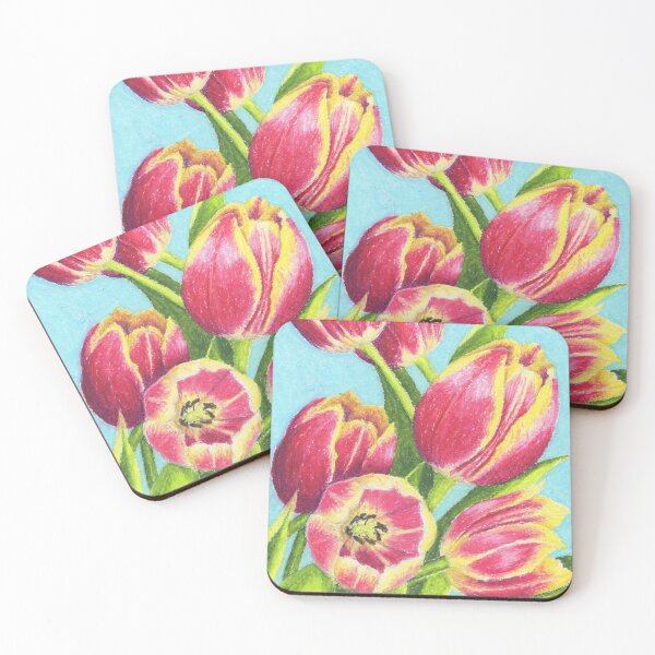 Item preview, Pink and Yellow Tulips designed and sold by Jennifer Aprill.