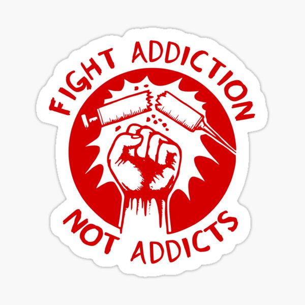 BombParty Addict Vinyl Sticker