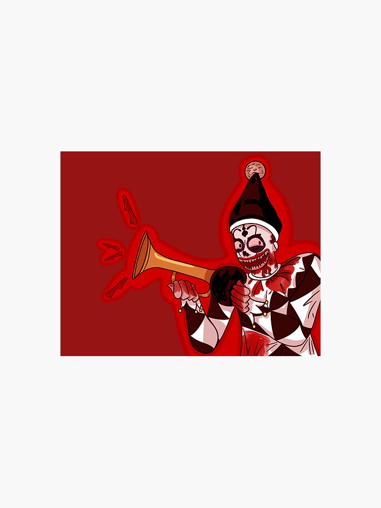 "Clown Puppet Puppet Theatre Captive Audience" Sticker for Sale by