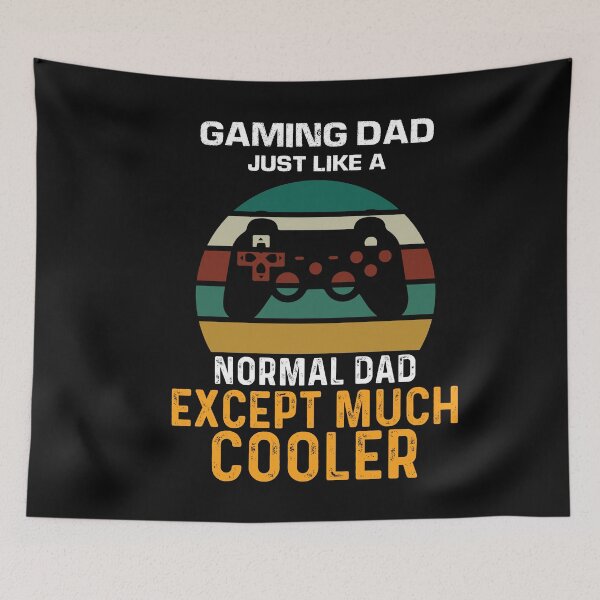 Item preview, Gamin Dad Just Like A Normal Dad Except Much Cooler - Cool Funny Retro Vintage Sunset Gaming Tee Design  designed and sold by Prince - Bestseller ★★★★★.