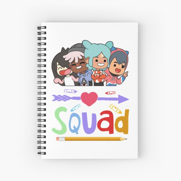 Toca Boca World School Squad Spiral Notebook