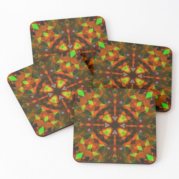 Item preview, Modern Colourful Vibrant Brown Fire Orange Green Autumn Fall Pattern designed and sold by PatternPerfect.