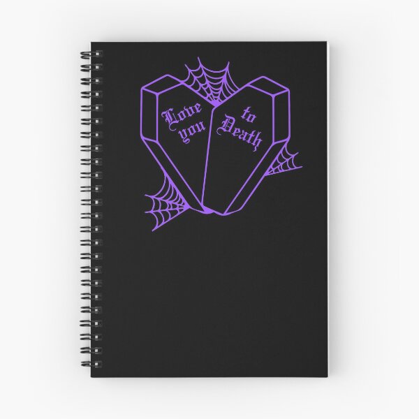 Item preview, Love you to Death: Purple Gothic Coffin Heart (Spiderweb version) designed and sold by Suspiria96.