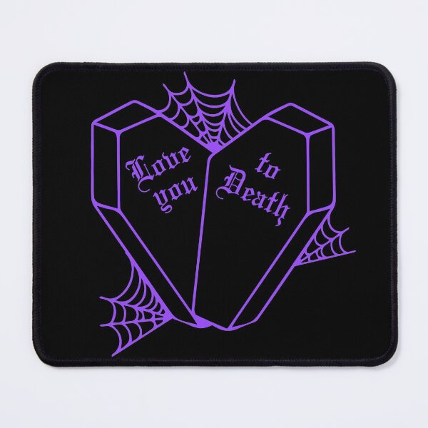 Item preview, Love you to Death: Purple Gothic Coffin Heart (Spiderweb version) designed and sold by Suspiria96.