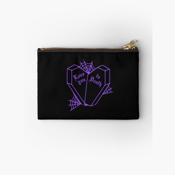 Item preview, Love you to Death: Purple Gothic Coffin Heart (Spiderweb version) designed and sold by Suspiria96.