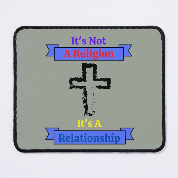Item preview, Cross Its Not a Religion Its a Relationship Christian gift design designed and sold by Sheepherder120.