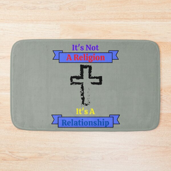 Item preview, Cross Its Not a Religion Its a Relationship Christian gift design designed and sold by Sheepherder120.
