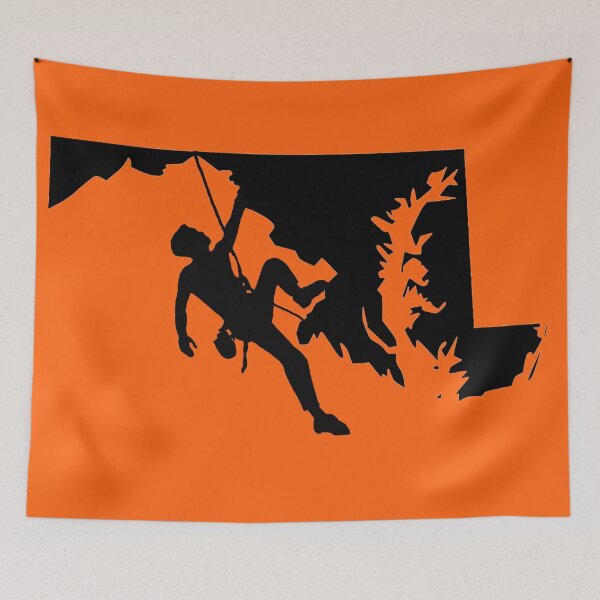 Item preview, Rock Climber Man Maryland State Black Silhouette  designed and sold by VickyGood.