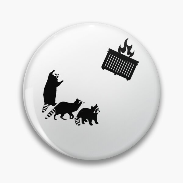 Item preview, Three Raccoon Dumpster Fire designed and sold by krissaklein.