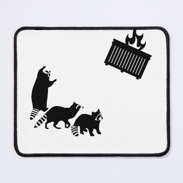 Item preview, Three Raccoon Dumpster Fire designed and sold by krissaklein.