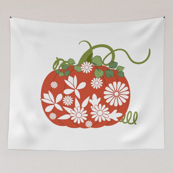 Item preview, FLORAL PUMPKIN ART designed and sold by wildwhimsical.