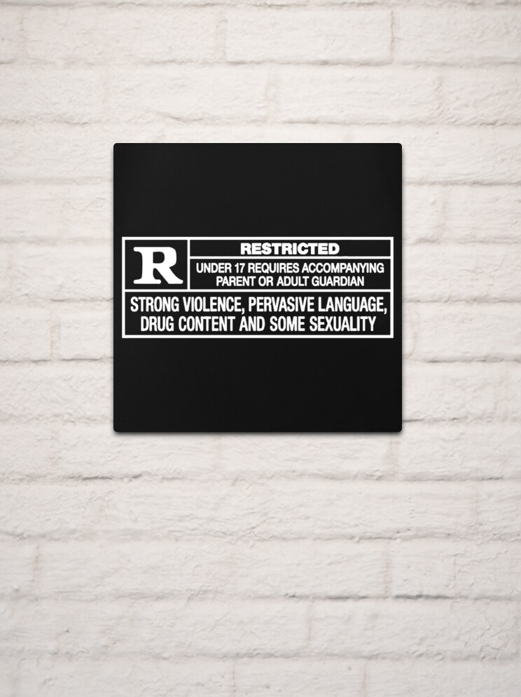 Rated R Sticker for Sale by AlphaBronco