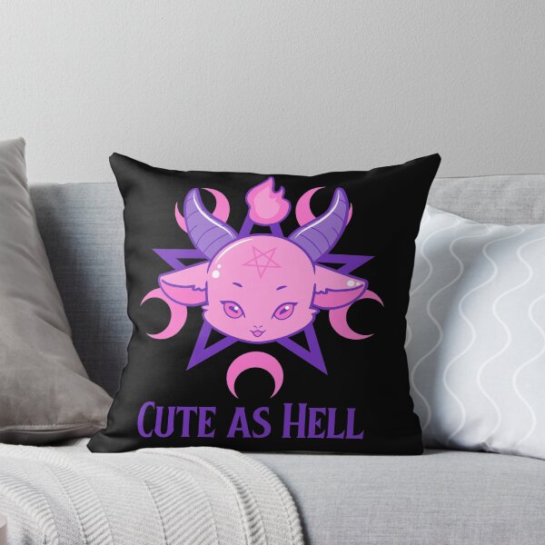 Item preview, Cute As Hell Kawaii Pentagram Baphomet T-Shirt designed and sold by colortrends.