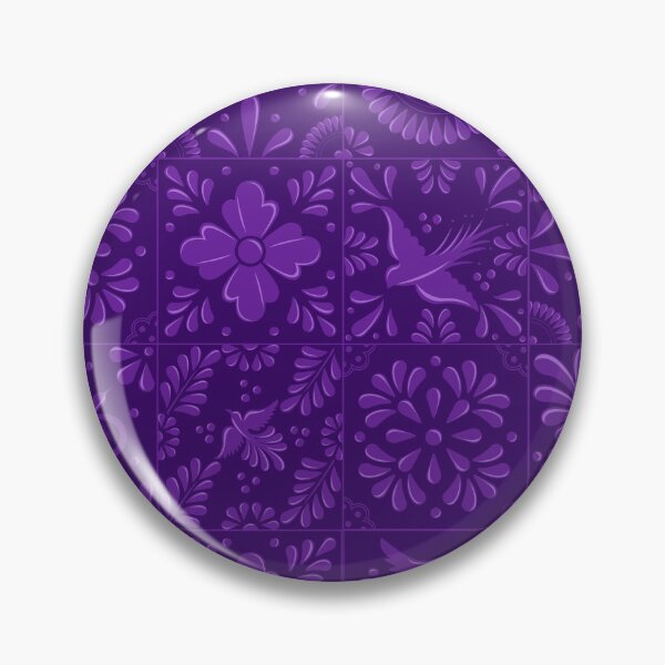 Item preview, Mexican Purple Talavera Tile Pattern by Akbaly designed and sold by Akbaly.