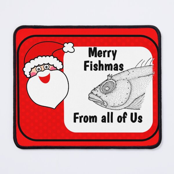 Item preview, Merry Fishmas Christmas Cards and Stickers designed and sold by Willyboy16.