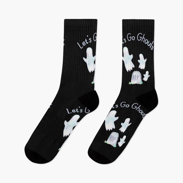 Item preview, Let's Go Ghouls Watercolor Ghosts in Graveyard Cute Halloween Haunt designed and sold by GRAPHICxBOMB.