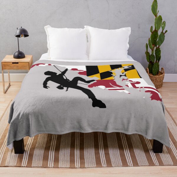 Item preview, Rock Climber Man Maryland Flag ( black silhouette )  designed and sold by VickyGood.