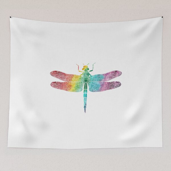 Item preview, Rainbow Watercolor Dragonfly  designed and sold by SamAnnDesigns.