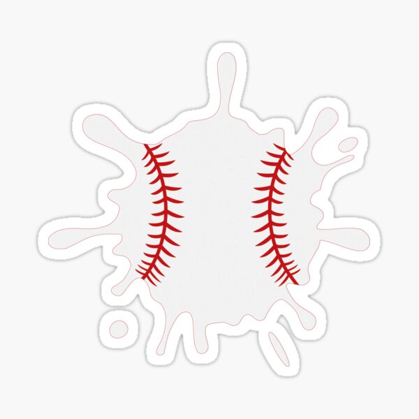 "Dripping Baseball" Sticker by franktact Redbubble