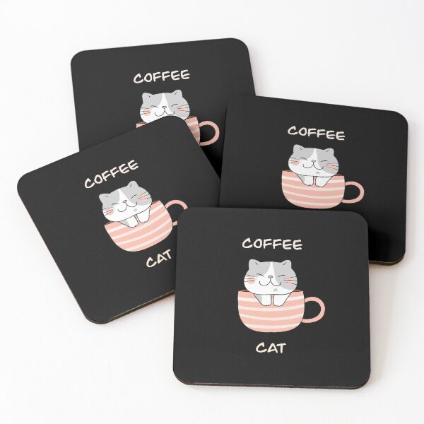 Item preview, Coffee Cat Stripes designed and sold by 8-COUNT Co. Clothing.