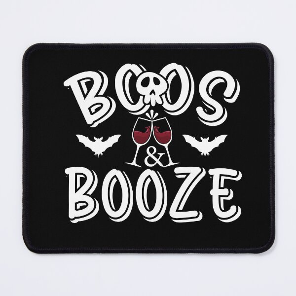 Item preview, Boos and Booze Funny Halloween Drinking Graphic Design designed and sold by Viral-Style.