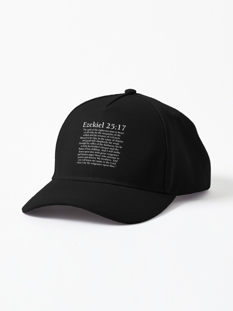 Ezekiel 25:17 - Full Passage Cap for Sale by PKHalford