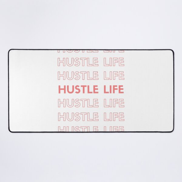 Item preview, Hustle life red pattern motivational quote designed and sold by Ahmer Qureshi.