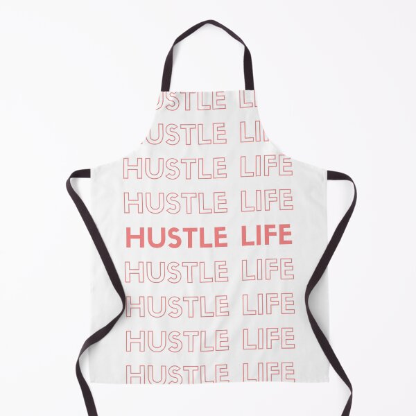 Item preview, Hustle life red pattern motivational quote designed and sold by Ahmer Qureshi.
