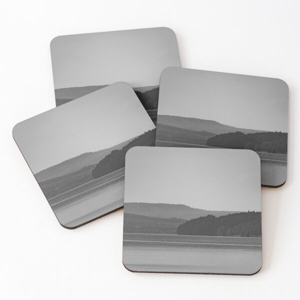 Item preview, Forest and lake landscape in - Black and white designed and sold by RolandWidin.