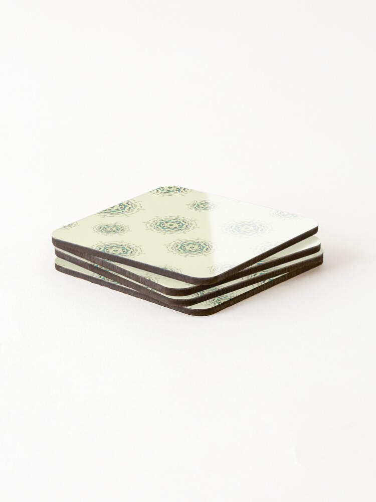 Thumbnail 4 of 5, Coasters (Set of 4), Virus Pattern designed and sold by RafaelLima7.