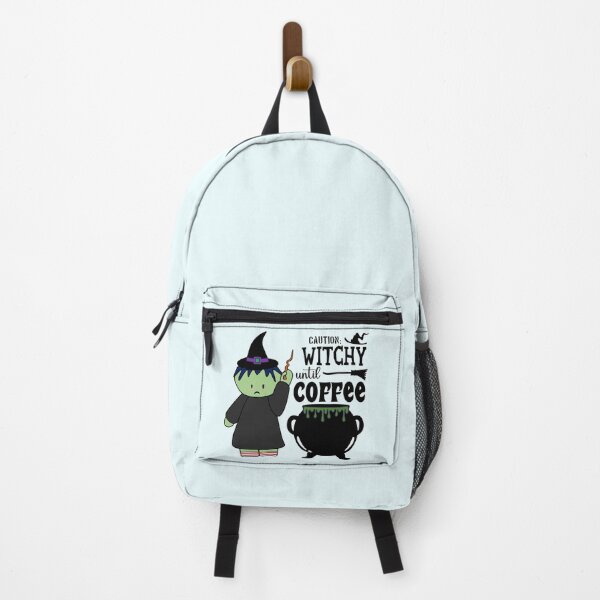Item preview, Caution: Witchy Until Coffee | Halloween Witches | Coffee Lovers (Light) designed and sold by the-krisney-way.