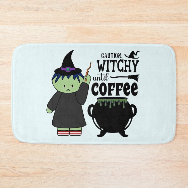 Item preview, Caution: Witchy Until Coffee | Halloween Witches | Coffee Lovers (Light) designed and sold by the-krisney-way.