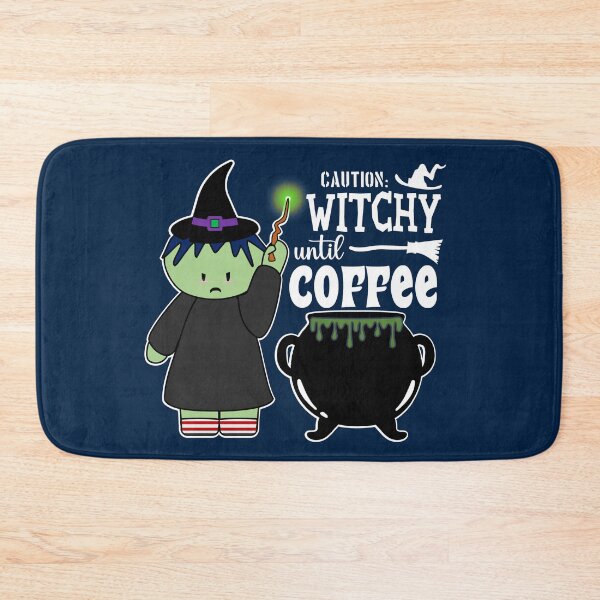 Item preview, Caution: Witchy Until Coffee | Halloween Witches | Coffee Lovers (Dark) designed and sold by the-krisney-way.