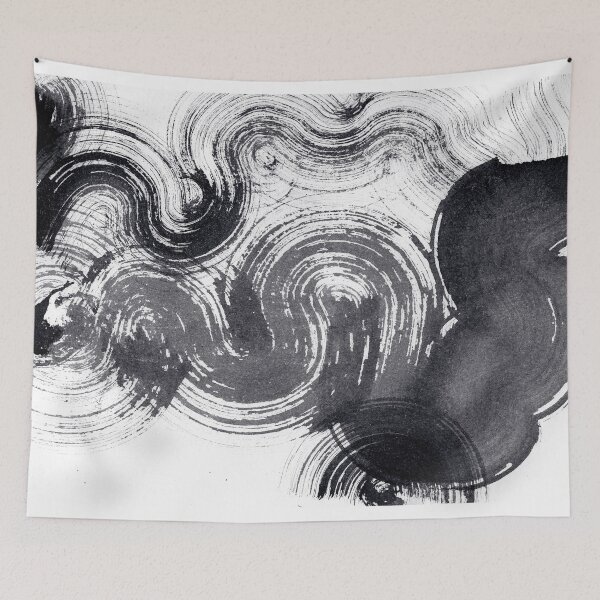 Item preview, ink explorations (161) - abstract black india ink painting designed and sold by expl-rations.