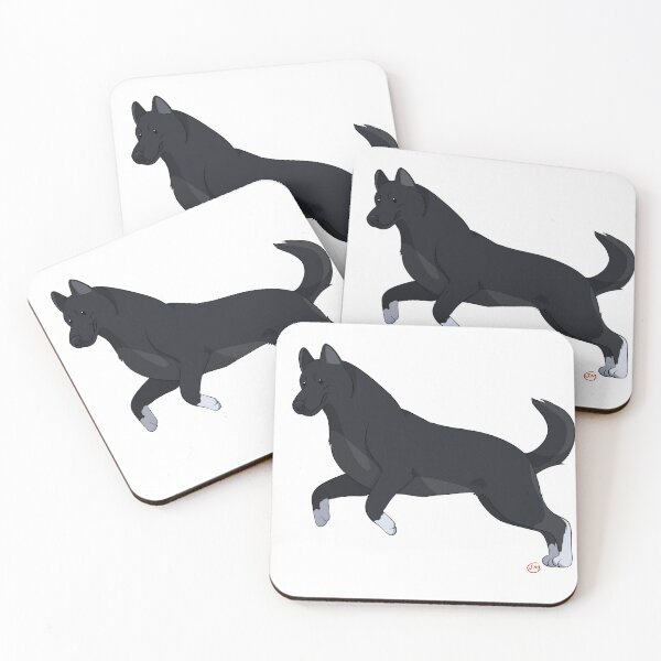 Item preview, Puppy Love 2: Husky (Solid Black) designed and sold by Sophie Mattocks.