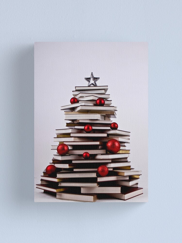 Thumbnail 2 of 3, Canvas Print, XMAS BOOK TREE ~ OMG Sold "198 " of these YAY !!! designed and sold by Ninasphotos.