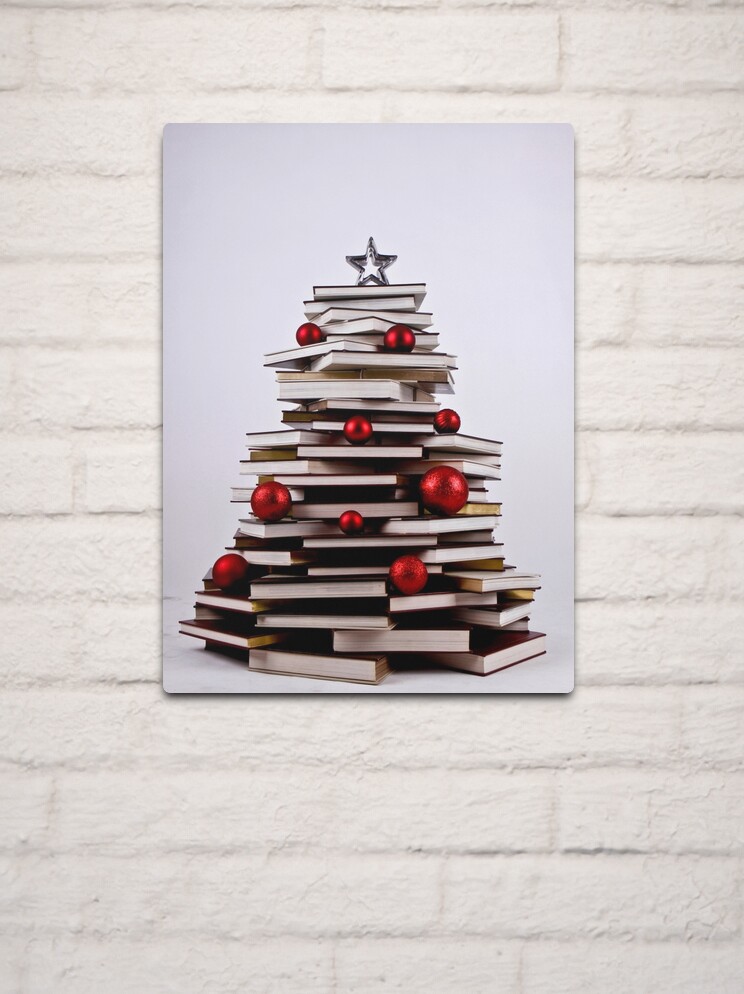 Thumbnail 2 of 4, Metal Print, XMAS BOOK TREE ~ OMG Sold "198 " of these YAY !!! designed and sold by Ninasphotos.