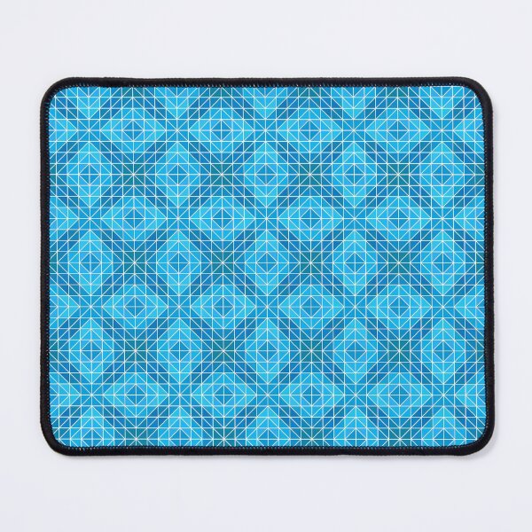Item preview, White lines blue squares pattern designed and sold by RafaelLima7.